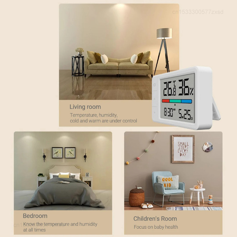 Nhiệt kế Xiaomi MiaoMiaoCe Máy đo độ ẩm Trạm thời tiết Máy đo độ ẩm Đồng hồ đa chức năng cho cảm biến độ ẩm nhiệt độ gia đình