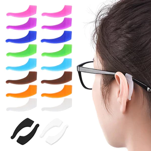 1 Cặp Trẻ Em Và Người Lớn Silicon Chống Trơn Trượt Kính Mềm Móc Tai Kính Mắt Thể Thao Móc Tai