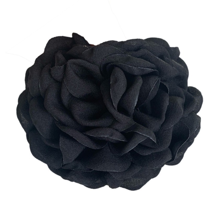 KIKIN Tóc Móng Vuốt Kẹp Cho Công Chúa Camellia Hoa Hồng Tóc Barrettes Hoa Trang Trí Kẹp Tóc Hoa Hồng Trang Trí