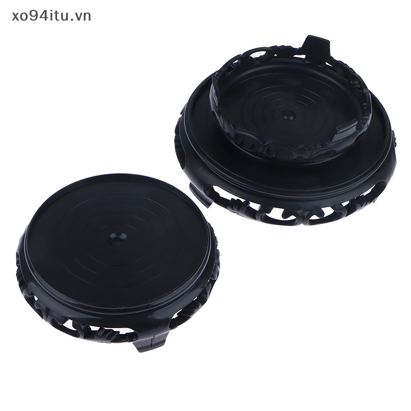 XOITU 1 Tấm Nhựa Cao Khay Hoa Khung Giá Đỡ Màu Nâu-đen Đồ Dùng Làm Vườn Tròn Chậu Trang Trí Đế VN
