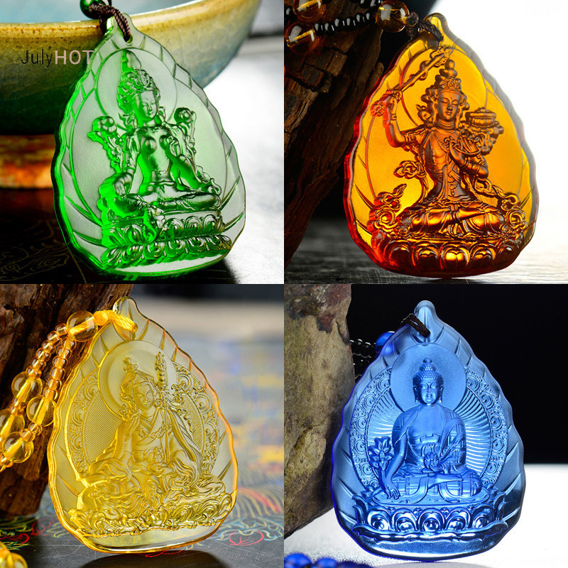 Julyhot Xanh Tara Vòng Cổ Dành Cho Nam Nữ Dài Manjushri Mặt Dây Chuyền Amitabha Mặt Dây Chuyền Quà Tặng Massivedeals