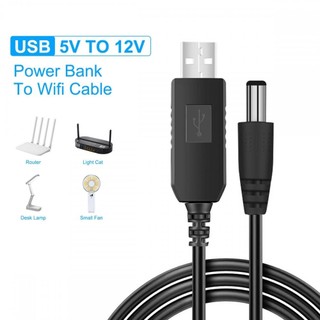 Cáp nguồn Elough USB sang DC 5V sang 12V Boost Bộ chuyển đổi 8 bộ điều hợp Cáp sạc USB sang DC Jack