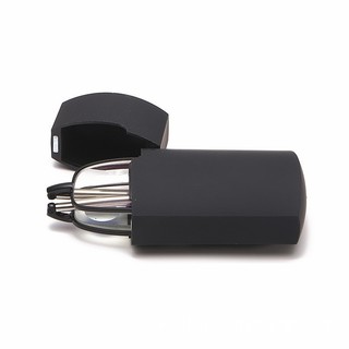 Kính đọc sách gấp có thể gập lại dành cho nam Móc chìa khóa Kính đọc sách nữ màu đỏ + 1.0 ~ + 4.0 Kính mắt chống bức xạ bằng kim loại khung đen