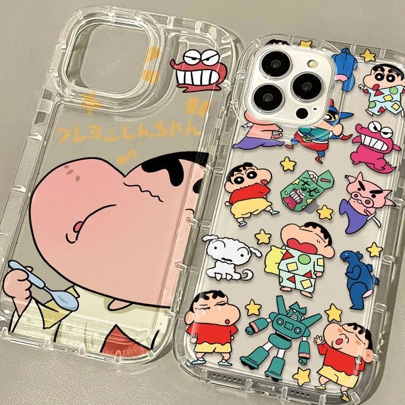 Dành Cho Xiaomi Mi 11 Lite 5G NE 13T Pro 13 12 12T Poco X3 NFC X3 Pro Phim Hoạt Hình Đáng Yêu Crayon Shinchan Vỏ Silicon Trong Suốt