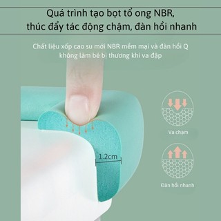 Combo 4 Miếng Xốp Bọc Cạnh Bàn Myd.23 Chống Va Đập, Có Keo Dán Chắc Chắn, An Toàn Cho Bé