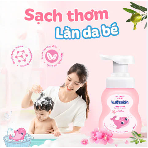 Sữa tắm gội cho bé Kutieskin 200ml
