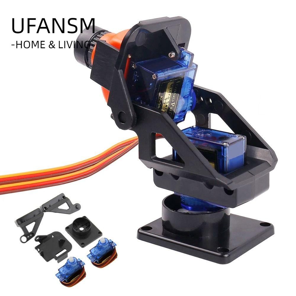 Ufasm 1 Bộ PTZ hai trục, PTZ với 2 Servo SG90 MG90s 9g Bánh lái Pan Tilt, Máy ảnh mô hình trên không siêu âm Giá đỡ máy bay Rc Phụ kiện hỗ trợ máy ảnh FPV