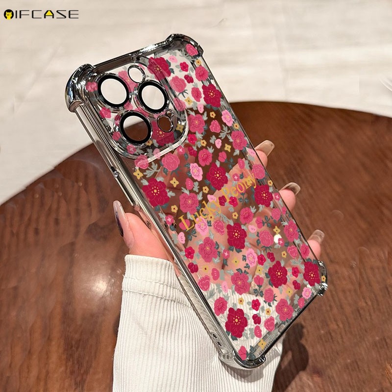 Dành Cho Xiaomi 17 15 15T Civi 5 Poco X7 Pro Max Ultra F7 Xiaomi17Ultra Xiaomi15T Ốp Điện Thoại Hoa Mẫu Đơn Hoa Hồng Mùa Xuân Dễ Thương Sang Trọng Chống Sốc Trong Suốt Vỏ