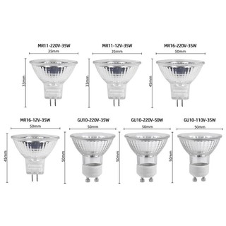 Smvp AC 220V AC / DC 12V Bóng Đèn Halogen Đèn Cốc MR11 MR16 GU5.3 GU10 Đèn Pha Độ Sáng Cao