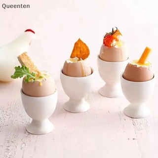 Queenten Trứng Giá Đỡ Trứng Trắng Cốc Cứng Mềm Trứng luộc Bữa Sáng Trứng Dự Tiệc Trứng Cung Cấp Phụ Kiện Nhà Bếp QT