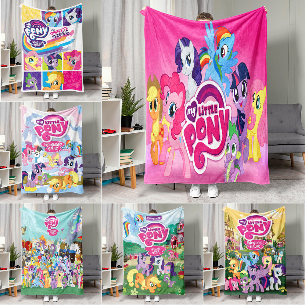 Chăn flannel Đơn Điều Hòa Không Khí 4 Kích Thước Nhỏ my little pony: friendship is magic