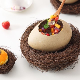 Bát gốm ăn liền hình vỏ trứng sáng tạo, dùng cho mì, tráng miệng, hấp, nhà hàng