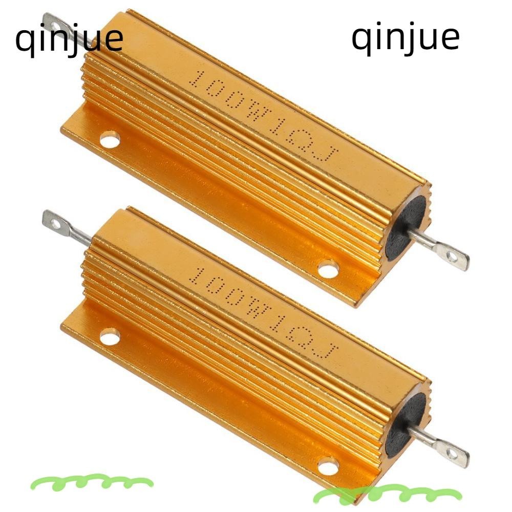 Sourcingmap - alluminio resistenza di 100 W 200 ohm filo avvolto giallo