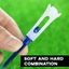 DARON 10 Cái / lốc Golf Tee, Đệm Cao Su 83MM Câu Lạc Bộ Golf Tee, Phụ Kiện Golf Chịu Lực Thấp Nhiều Màu Giá Đỡ Bóng Dụng Cụ Tập Golf Thể Thao Ngoài Trời
