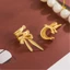 YOI Ruy Băng Thẩm Mỹ Kẹp Tai Phong Cách Hàn Quốc Ruy Băng Nơ Tai Còng Bông Tai