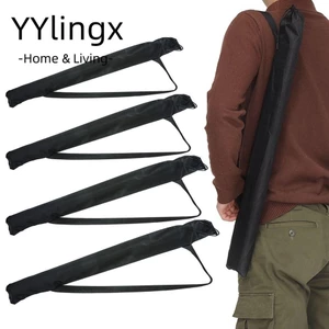 YYlingx Túi đựng ô dù, Vỏ bảo vệ chống bụi có thể gập lại màu đen, Túi đựng cần câu có dây đeo vai Giá đỡ đi bộ đường dài Du lịch đi bộ