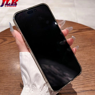 [JLK] Ultra-Thin HD Crystal Clear Magnetic Case for iPhone 15 14 Plus 13 12 Pro Max Wireless Charger Hard PC/Plastic Transparent Cover