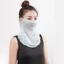 Khăn chống nắng YRBWD, Khăn quàng cổ mặt có thể giặt bằng ren, Khăn quàng cổ chống tia cực tím có thể tái sử dụng Khăn quàng cổ mùa hè