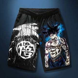 Dragon Ball Sun Ngộ Không crop quần dáng rộng mùa hè hợp thời trang cộng với kích thước quần đi biển quà tặng