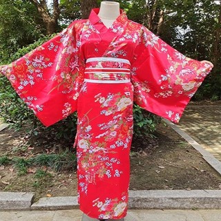 WEETW kimono truyền thống Nhật Bản, trang phục Cosplay sang trọng Sakura Girl kimono Dress, kimono mới phong cách Nhật Bản in hoa phong cách Nhật Bản Yukata Áo choàng tắm Geisha