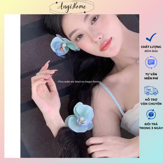 Kẹp Tóc Hoa Lan Hồ Điệp Thời Trang Nữ Tính 9CM ANGIHOME