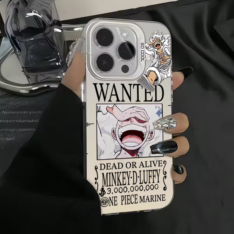 Dành Cho iPhone 11 12 13 14 15 Pro Max XR X XS Max 7 8 Plus One Piece Anime Luffy Gear 5 Vỏ Cứng Mờ Chống Sốc