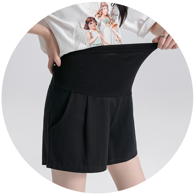 Quần bà bầu Quần short ba điểm dáng rộng thời trang mùa hè