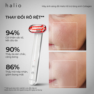 Máy Ánh Sáng Đỏ Giúp Trẻ Hoá Da Halio Red Light Therapy Device 3 in 1 - Hàng Chính Hãng