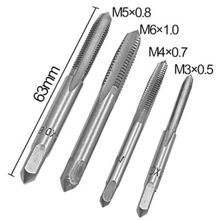 Bộ Taro Tạo Ren M3-M6 Kèm 5 Mũi Khoan HSS - Bộ 9 Món Chất Lượng Cao