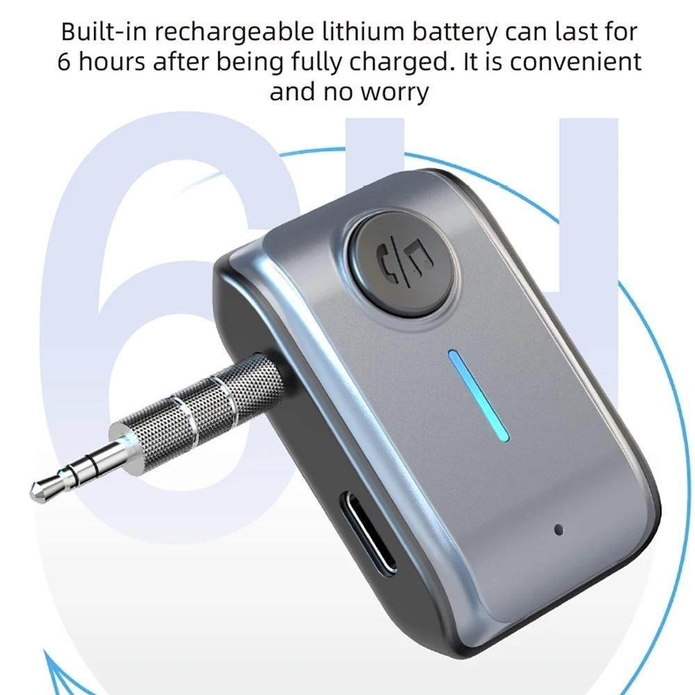Thiết Bị Nhận Tín Hiệu Bluetooth 5.3 Giắc Cắm 3.5mm AUX Cho Loa Xe Hơi