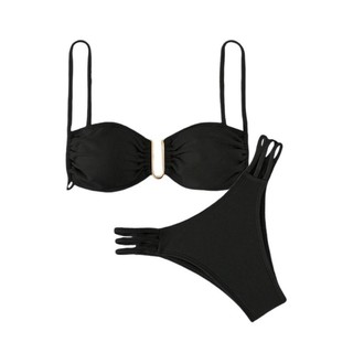 Ez Nữ Spaghetti Dây Bikini Thoải Mái Ngực Nhỏ Tập Hợp Đi Biển