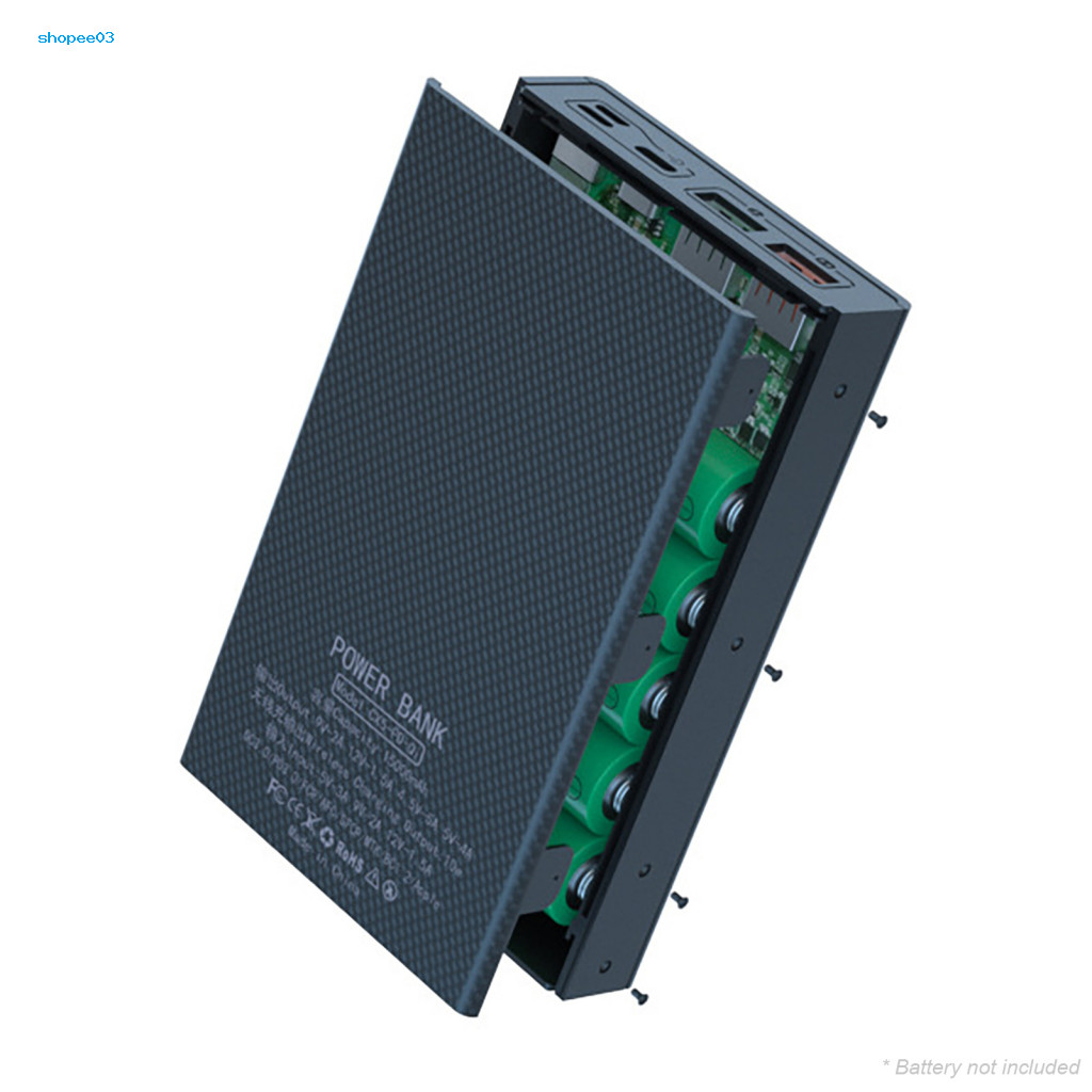 [Ky] CX5 Power Bank Case Solderless Có Thể Tháo Rời DIY 5x18650 QC Vỏ Sạc Di Động Cho Điện Thoại Thông Minh