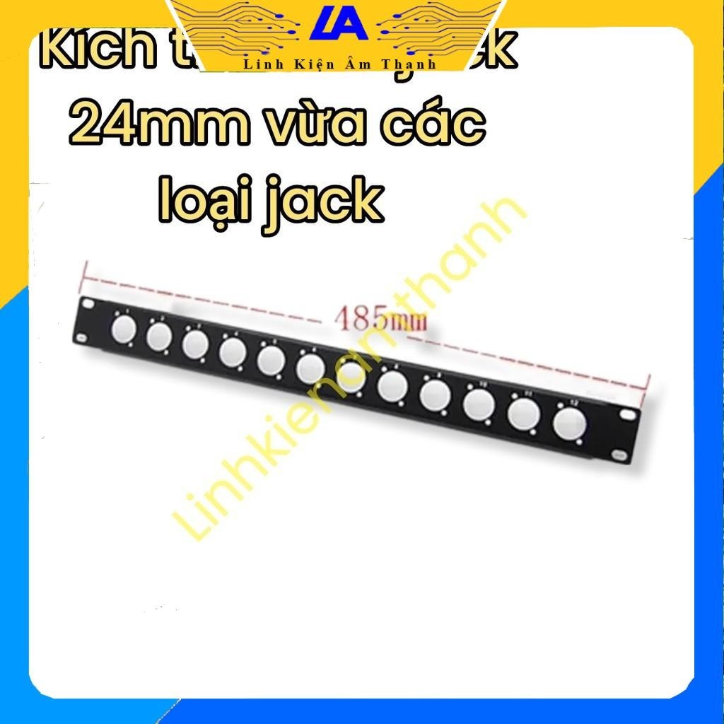 Thanh Gắn Jack Tủ Máy Âm Thanh 6 lỗ 8 Lỗ 12 Lỗ Size 1u Thanh Line Hộp ...