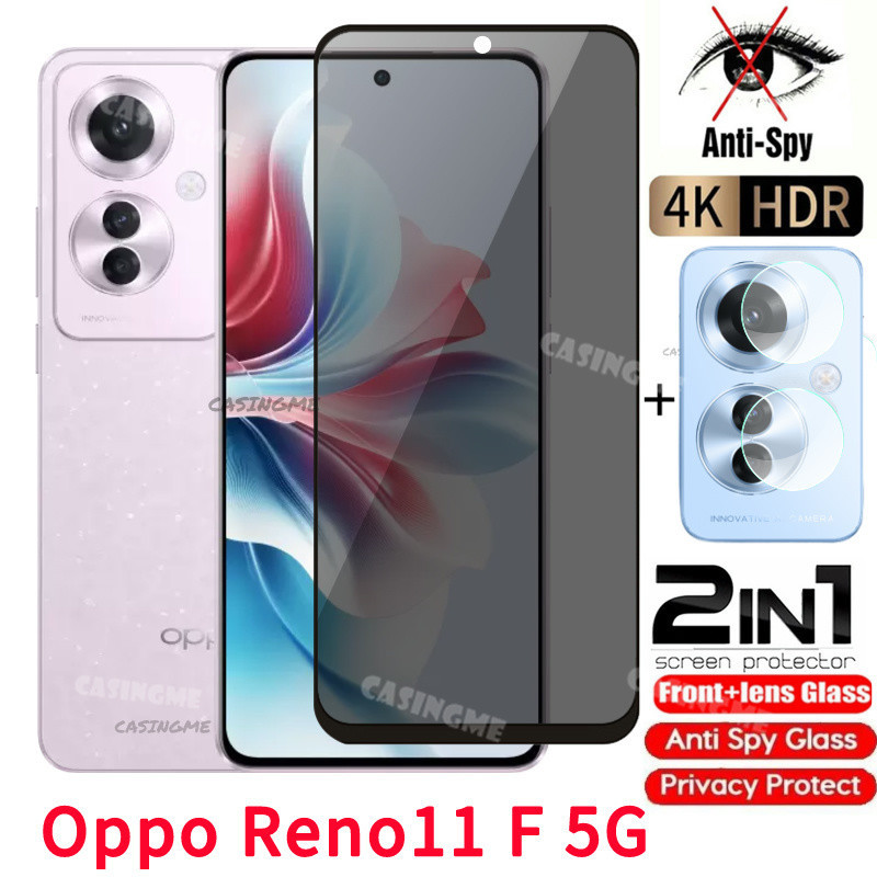 Oppo Reno11 F 5G Full Cover Bảo Vệ Màn Hình Riêng Tư Chống Gián Điệp Cho Oppo Reno11F Reno 11F Reno 11 12 F F11 OppoReno11F 5G 2024 Kính Cường Lực Chống Peek Phim Riêng Tư