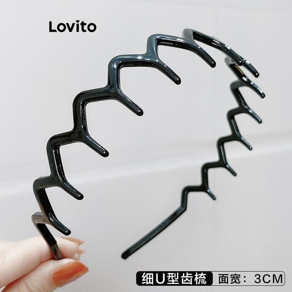 Ảnh Cài tóc rửa mặt Lovito chống trượt lượn sóng hoạt hình dễ thương cho nữ LFA18624 4
