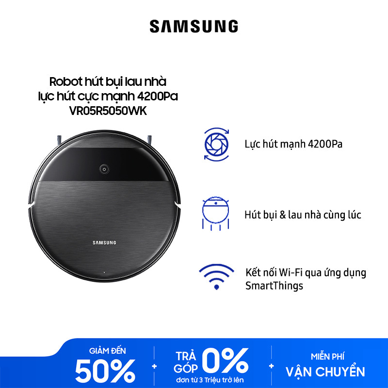 Robot hút bụi lau nhà Samsung Powerbot-E VR05R5050WK - Hàng Chính Hãng ...