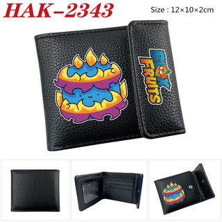GS4 Blox Trái Cây Hoạt Hình Anime Da PU Ví In Tiền Xu Ví Gấp Đa Năng Khe Cắm Thẻ Túi S