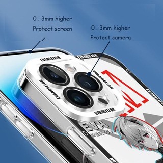 Ốp Điện Thoại Cho Iphone 11 12 13 14 15 Pro Max 6 6S 7 8 Plus 7Plus 13 Mini XS Max XR SE 2022 Ốp Lưng Mềm Trong Suốt TPU Anime Neon Genesis Evangelion Ayanami Rei Asuka Langley Soryu