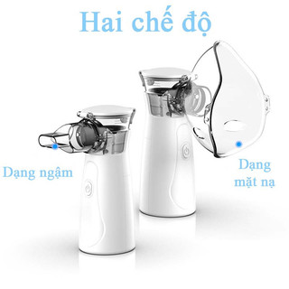 Có PIN sạc - Máy Thở Khí Dung Xông Mũi Họng Cho Trẻ Em Và Người Lớn - Công Nghệ Nhật Bản Cầm Tay Giúp Vệ Sinh Mũi Họng