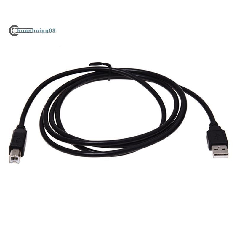 Cavo USB 2.0 Per Stampante Canon Pixma – Tipo A-B, Lunghezza 1,8 Metri (6 Piedi), Colore Nero