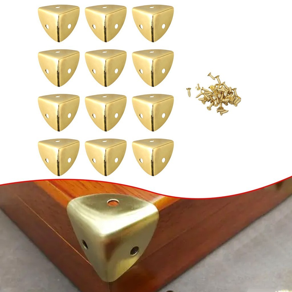 [Top] 12 CÁI Góc gỗ góc đồng sắt cổ có ốc vít