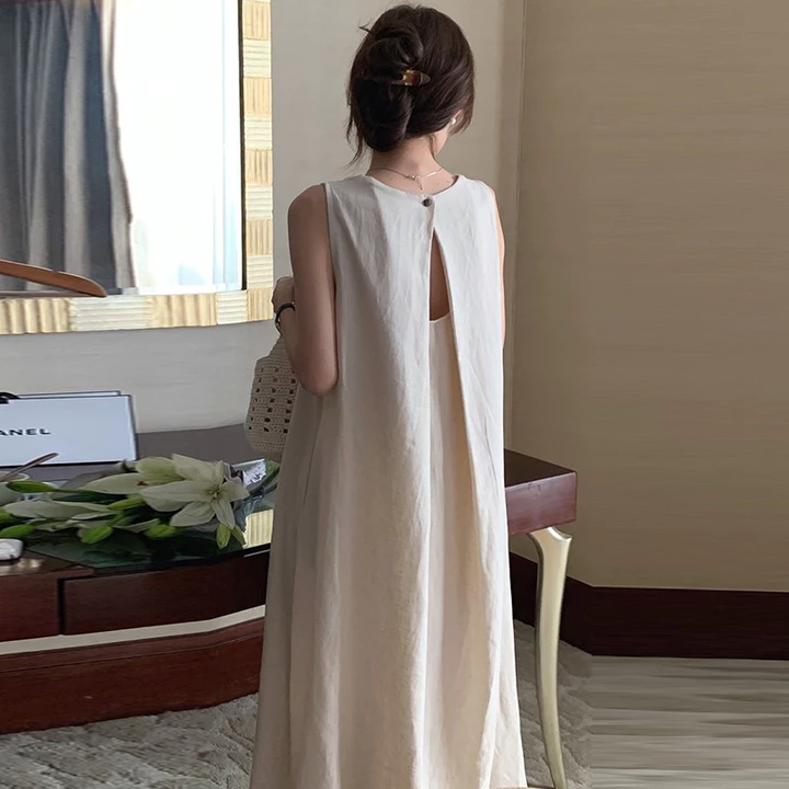 Váy trễ vai đi biển Đầm maxi dáng dài Đầm dài Váy xinh Đầm Vest Nữ Mùa Hè Phong Cách Mới Đi Biển Kỳ Nghỉ Cao Cấp Lưng Váy Dài