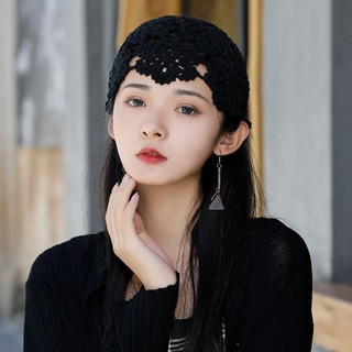 Mũ dệt kim JKDESIGN, Mũ nồi thông thường mùa hè, Thời trang thoáng khí Rỗng hoa Skullies Mũ nữ