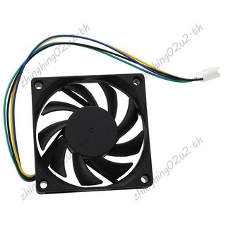 70x70x15mm 12V 4 chân PWM PC Vỏ máy tính CPU Quạt làm mát màu đen