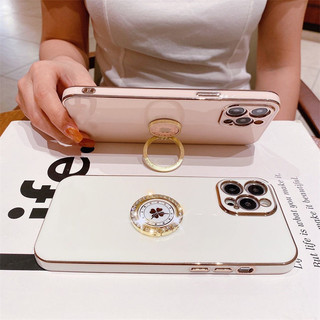 Dành Cho iPhone 16e Vỏ 2025 Thiết Kế Mới Dành Cho iPhone16e Cho iPhone 16 e Sang Trọng Silicon Mềm Mạ Điện Ốp Lưng Điện Thoại Có Giá Đỡ Nhẫn