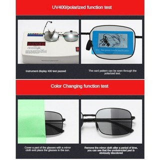 Có Thể Gập Lại Photochromic Kính Mát Nam Drive Thể Thao Ngoài Trời Phân Cực Ánh Sáng Che Nắng Kính râm Mùa Hè Kính Mắt Cho Đi Xe Đạp
