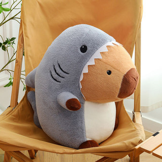 Kapibara Búp bê Capybara biến hình cá mập dễ thương Gối sang trọng