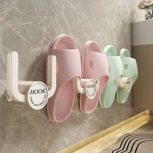 Giá treo giày dép gắn tường gọn gàng HOOK màu trắng xám