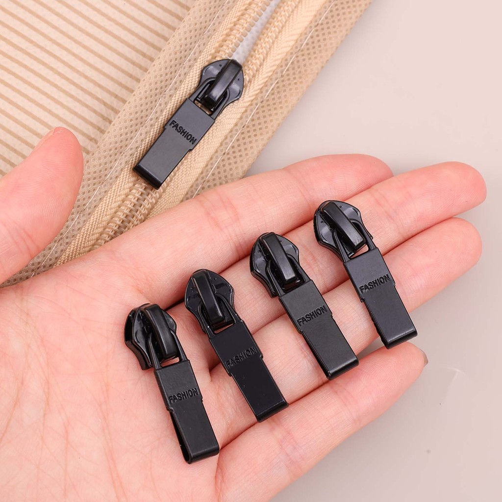 5 Đầu khóa kéo chống nước vô hình - Khóa kéo hai mặt liền mạch ngược - Đầu khóa kéo thay thế kim loại - Phụ kiện may vá - Bộ sửa chữa quần áo cho túi đựng áo khoác