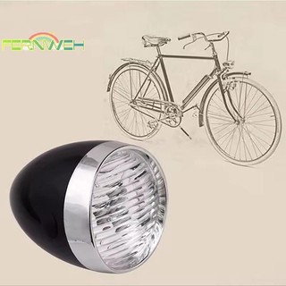 [Fernweh] Đèn pha cổ điển Retro ABS 3 Đèn LED xe đạp đi đêm Cảnh báo an toàn Đèn trước không có pin [MỚI]